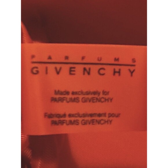 Givenchy Parfums Large Black Wool & Faux Leather Tote Bag Red Lining - Picture 6 of 7